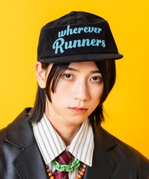 an meets zakka（アンミツザッカ）の「an meets zakka チェーン刺繍ロゴコーデュロイクラシックキャップ（キャップ）」