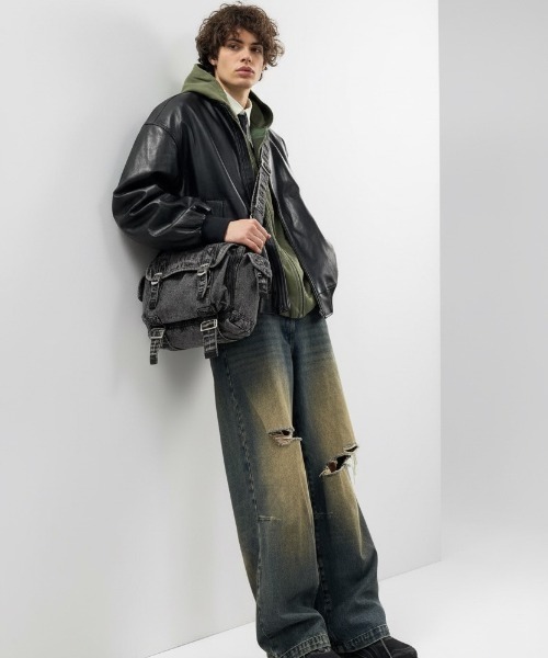 DEVICE Cargo ヴィンテージ デニムショルダーバッグ（ショルダーバッグ