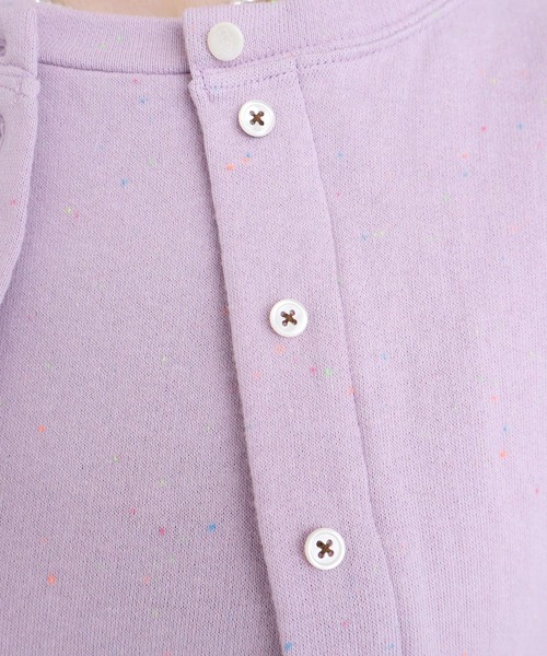 l'atelier du savon（アトリエドサボン）の「カラフルネップ裏毛　ミニカーディガン（カーディガン/ボレロ・レディース・ブラック/パープル/オフホワイト・FREE）」の14枚目の写真