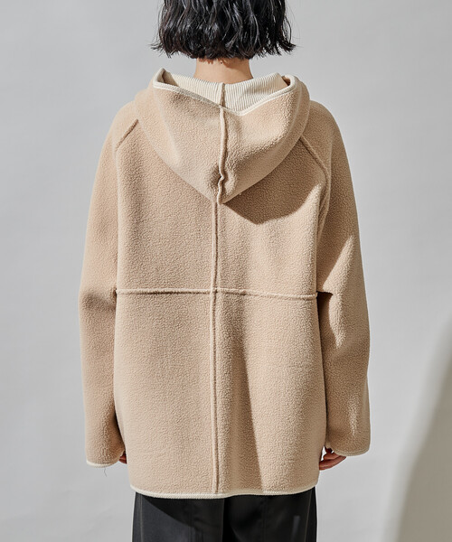 リバーシブル フード コーデュロイボアジャケット（ブルゾン