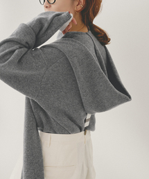 Higuchi*Sカシミヤ混フードマフラー