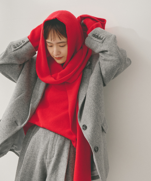 Higuchi*Sカシミヤ混フードマフラー（マフラー）｜Spick & Span