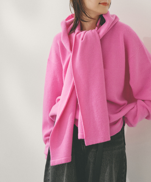 Higuchi*Sカシミヤ混フードマフラー（マフラー）｜Spick & Span