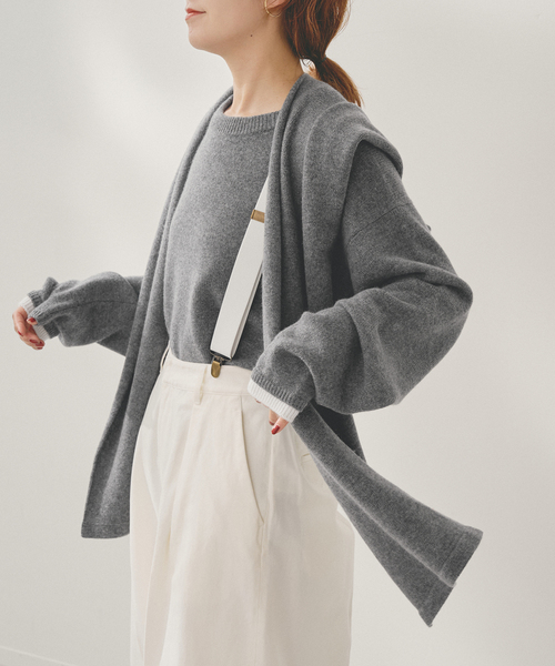 Higuchi*Sカシミヤ混フードマフラー（マフラー）｜Spick & Span