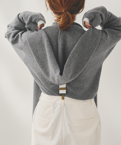 Spick & Span(スピックアンドスパン)の「Higuchi*Sカシミヤ混フードマフラー(マフラー・レディース・グレー/ピンク/レッド・FREE)」の9枚目の写真