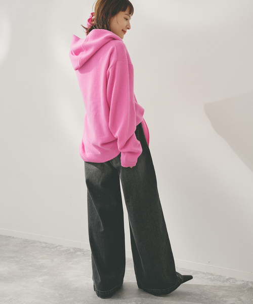 Spick & Span(スピックアンドスパン)の「Higuchi*Sカシミヤ混フードマフラー(マフラー・レディース・グレー/ピンク/レッド・FREE)」の20枚目の写真