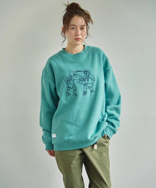 Duckster/ダックスター 名場面刺繍 クルースウェット（スウェット