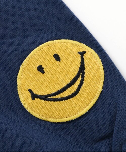 BREEZE(ブリーズ)の「【リンク/ジュニア対応】イロイロパッチトレーナー(スウェット・キッズ・オフホワイト/チャコール/ネイビー/オレンジ/ピンク/レインボー/ライム・80/90/100/110/120/130/140)」の14枚目の写真