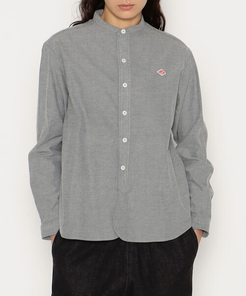 な*け様 ダントン danton WOMEN'S COTTON FLANNEL WOMEN'S COTTON FLANNEL BAND COLLAR SHIRT（シャツ/ブラウス
