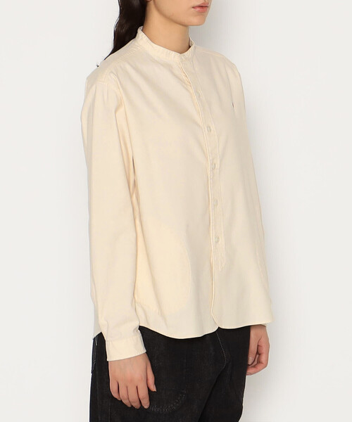 WOMEN'S COTTON FLANNEL BAND COLLAR SHIRT（シャツ/ブラウス