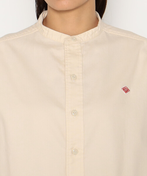 WOMEN'S COTTON FLANNEL BAND COLLAR SHIRT（シャツ/ブラウス
