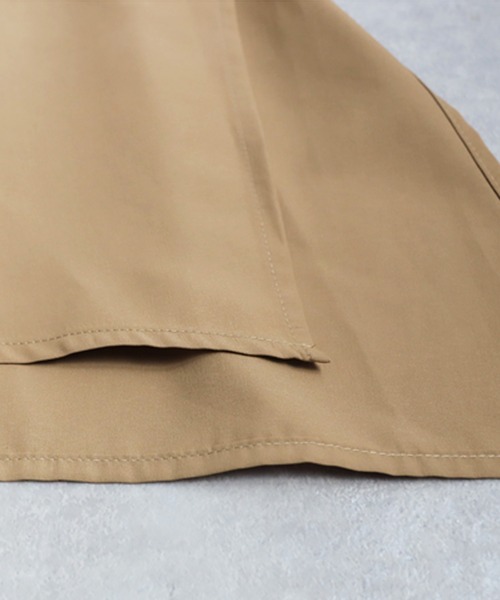 antiqua（アンティカ）の「ドレープデザインシャツワンピース（シャツワンピース・レディース・ブラック/ベージュ・ONESIZE）」の20枚目の写真