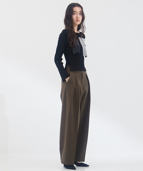 kotohayokozawa（コトハヨコザワ）の「【kotohayokozawa/コトハヨコザワ】《STUDIOUS別注》 クルーネックニット（Tシャツ/カットソー・レディース・ホワイト/ブラック/グレー・FREE）」の14枚目の写真