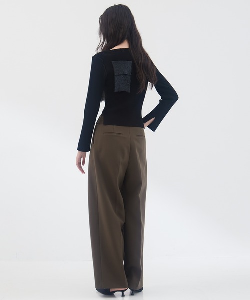 kotohayokozawa（コトハヨコザワ）の「【kotohayokozawa/コトハヨコザワ】《STUDIOUS別注》 クルーネックニット（Tシャツ/カットソー・レディース・ホワイト/ブラック/グレー・FREE）」の15枚目の写真