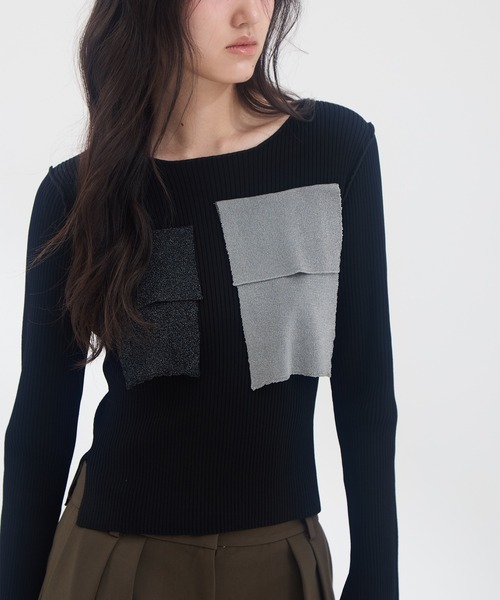 kotohayokozawa（コトハヨコザワ）の「【kotohayokozawa/コトハヨコザワ】《STUDIOUS別注》 クルーネックニット（Tシャツ/カットソー・レディース・ホワイト/ブラック/グレー・FREE）」の17枚目の写真