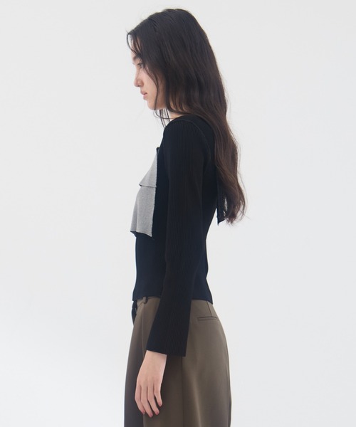 kotohayokozawa（コトハヨコザワ）の「【kotohayokozawa/コトハヨコザワ】《STUDIOUS別注》 クルーネックニット（Tシャツ/カットソー・レディース・ホワイト/ブラック/グレー・FREE）」の20枚目の写真