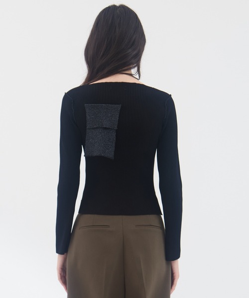 kotohayokozawa（コトハヨコザワ）の「【kotohayokozawa/コトハヨコザワ】《STUDIOUS別注》 クルーネックニット（Tシャツ/カットソー・レディース・ホワイト/ブラック/グレー・FREE）」の21枚目の写真