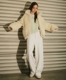 LE CIEL BLEU（ルシェルブルー）の「リラックスウールダブルクロスパンツ / Relaxed Wool Double-Cloth Pants（その他パンツ）」