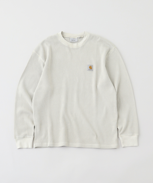 Carhartt WIP(カーハートダブリューアイピー)の「CARHARTT WIP / カーハート ダブリューアイピー L/S VISTA WAFFLE T-SHIRT(Tシャツ/カットソー・メンズ・ブラック/アイボリー・SMALL/MEDIUM)」の1枚目の写真