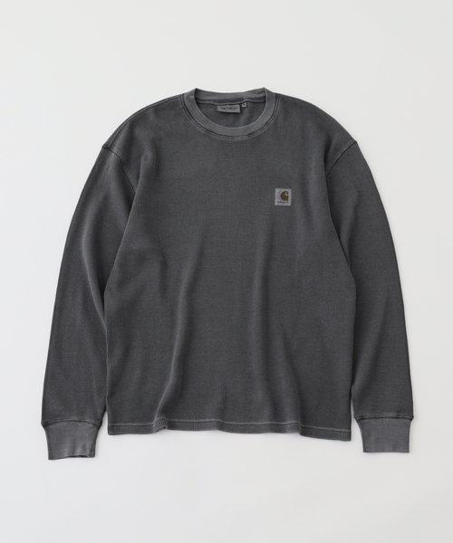 Carhartt WIP(カーハートダブリューアイピー)の「CARHARTT WIP / カーハート ダブリューアイピー L/S VISTA WAFFLE T-SHIRT(Tシャツ/カットソー・メンズ・ブラック/アイボリー・SMALL/MEDIUM)」の2枚目の写真