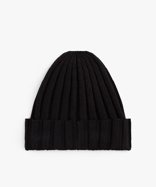 TOMMY HILFIGER（トミーヒルフィガー）の「スモールフラッグニットキャップ（ニットキャップ/ビーニー・キッズ・ブラック・L-XL/S-M）」の2枚目の写真