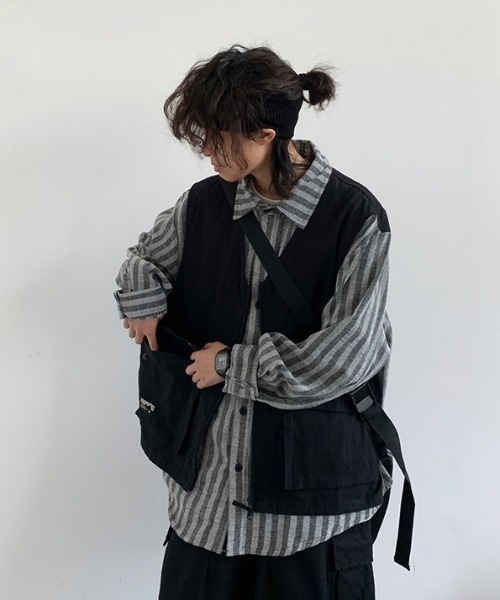 REBALANCE（リバランス）の「メンズレイヤード風ワークシャツ（シャツ/ブラウス・メンズ・A/B・X-LARGE/LARGE）」の7枚目の写真