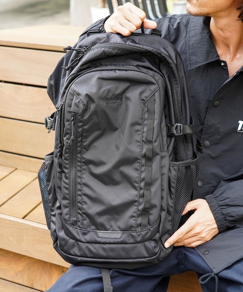 THRASHER(スラッシャー)の「【THRASHER/スラッシャー】Back Pack 30L/リュックサック バックパック 撥水 軽量 アウトドア スケーター ストリート(バックパック/リュック・メンズ・ブラック/ブラック×ホワイト・FREE)」の3枚目の写真