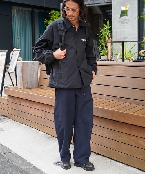 THRASHER(スラッシャー)の「【THRASHER/スラッシャー】Back Pack 30L/リュックサック バックパック 撥水 軽量 アウトドア スケーター ストリート(バックパック/リュック・メンズ・ブラック/ブラック×ホワイト・FREE)」の5枚目の写真