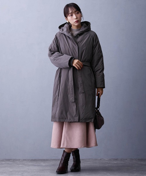 NICOLE white（ニコルホワイト）の「フェイクスエードフレアスカート（スカート・レディース・チャコール/ベージュ/その他1/ピンク・FREE）」の15枚目の写真