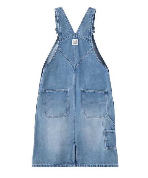 MILKFED.（ミルクフェド）の「PATCH SALOPETTE SKIRT（サロペット/オーバーオール・レディース・ライトブルー/ブラック/マルチ・M/S）」の10枚目の写真