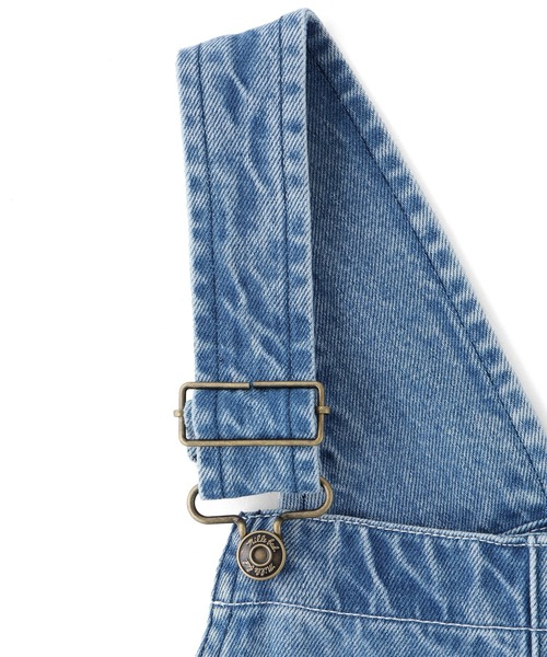 MILKFED.（ミルクフェド）の「PATCH SALOPETTE SKIRT（サロペット/オーバーオール・レディース・ライトブルー/ブラック/マルチ・M/S）」の11枚目の写真