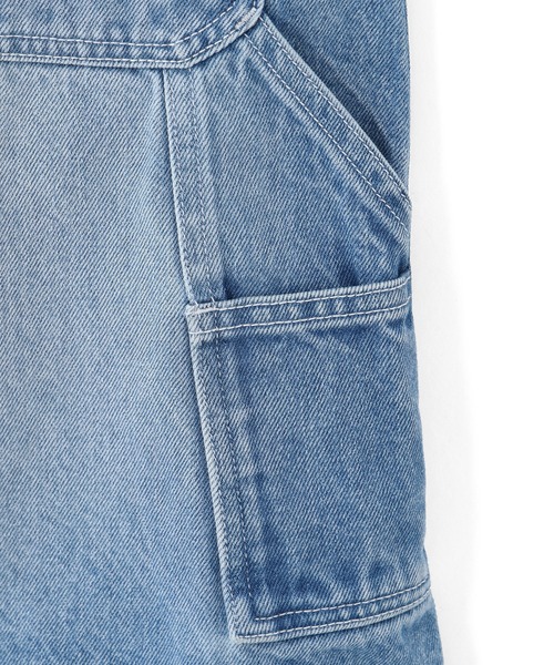 MILKFED.（ミルクフェド）の「PATCH SALOPETTE SKIRT（サロペット/オーバーオール・レディース・ライトブルー/ブラック/マルチ・M/S）」の15枚目の写真