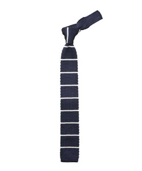 セール】自宅で洗える！ニットタイ（ボーダー）（ネクタイ）｜etre
