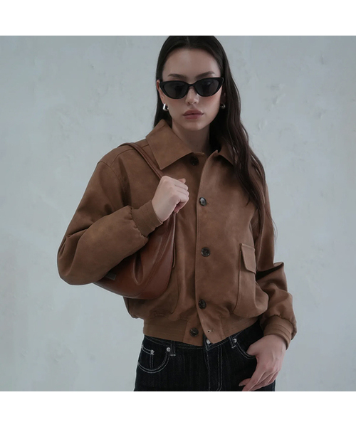 AVANDRESS(アバンドレス )の「Bart Art Suede Western Jacket CAMEL(デニムジャケット・レディース・キャメル・FREE)」の1枚目の写真