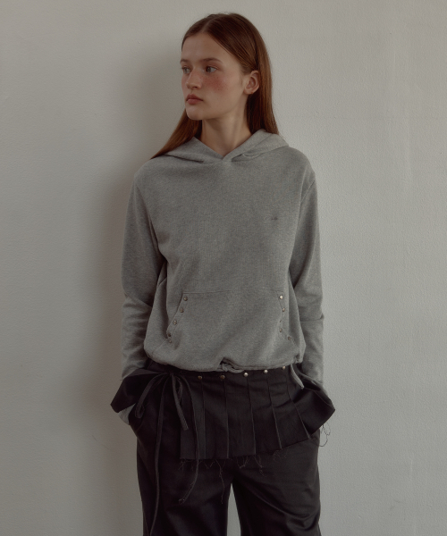LETERIE(レテリー)の「PLEATS WRAP SKIRT PANTS SET_CHARCOAL(その他パンツ・レディース・チャコール・SMALL/MEDIUM)」の3枚目の写真