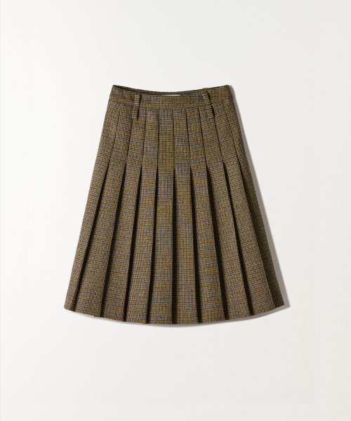 TTUDEMENT(トュードメント)の「CHECK PLEATED MIDI SKIRT BROWN(スカート・レディース・その他・SMALL/MEDIUM/LARGE)」の4枚目の写真