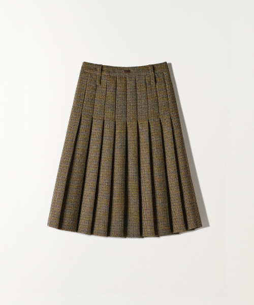 TTUDEMENT(トュードメント)の「CHECK PLEATED MIDI SKIRT BROWN(スカート・レディース・その他・SMALL/MEDIUM/LARGE)」の5枚目の写真