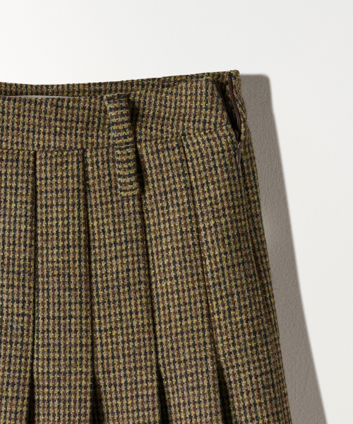 TTUDEMENT(トュードメント)の「CHECK PLEATED MIDI SKIRT BROWN(スカート・レディース・その他・SMALL/MEDIUM/LARGE)」の6枚目の写真