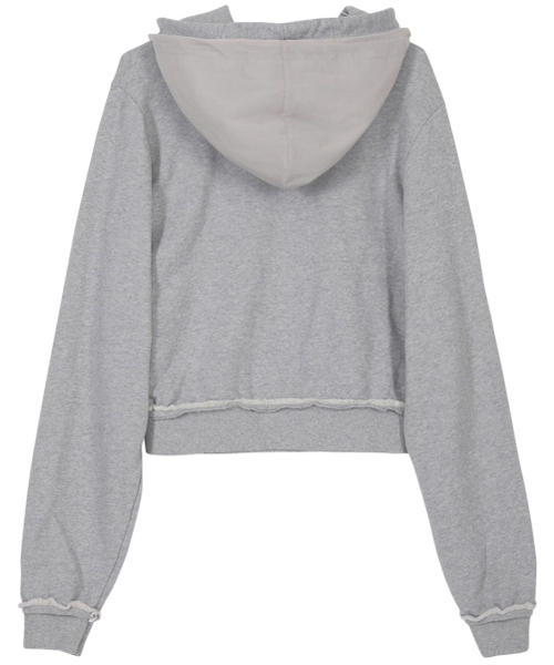 FLAREUP(フレアアップ)の「Layered Zip Hoodie (FL-150_Gray)(パーカー・レディース・グレー・2/1)」の15枚目の写真