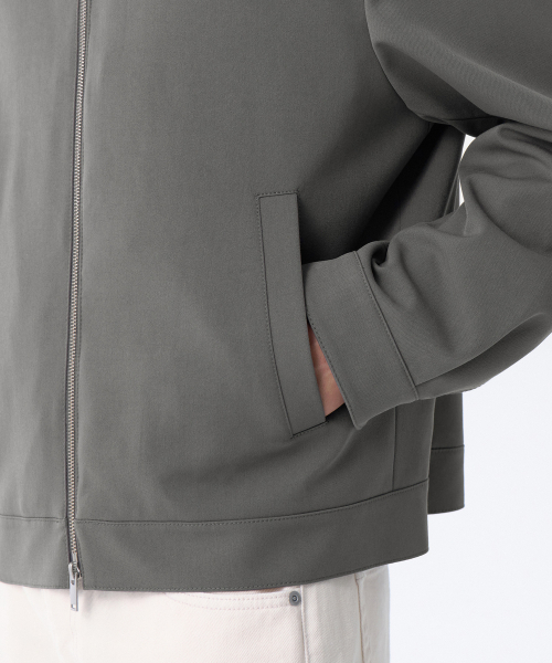 MUSINSA STANDARD（ムシンサスタンダード）の「リラックスドミニマルジャケット [カーキグレー]（ブルゾン・メンズ・その他・MEDIUM/LARGE/X-LARGE/XX-LARGE）」の3枚目の写真