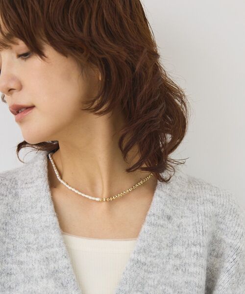 AMERICAN HOLIC（アメリカンホリック）の「パールミックスネックレス（ネックレス・レディース・シルバー/ゴールド・FREE）」の4枚目の写真