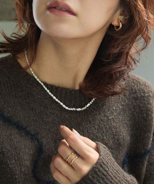 AMERICAN HOLIC（アメリカンホリック）の「パールミックスネックレス（ネックレス・レディース・シルバー/ゴールド・FREE）」の6枚目の写真