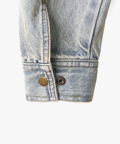 TOFFEE（トフィー）の「ヴィンテージスナップデニムブルゾンジャケット (BLEACHED BLUE)（デニムジャケット・メンズ・その他・MEDIUM/LARGE/X-LARGE）」の8枚目の写真