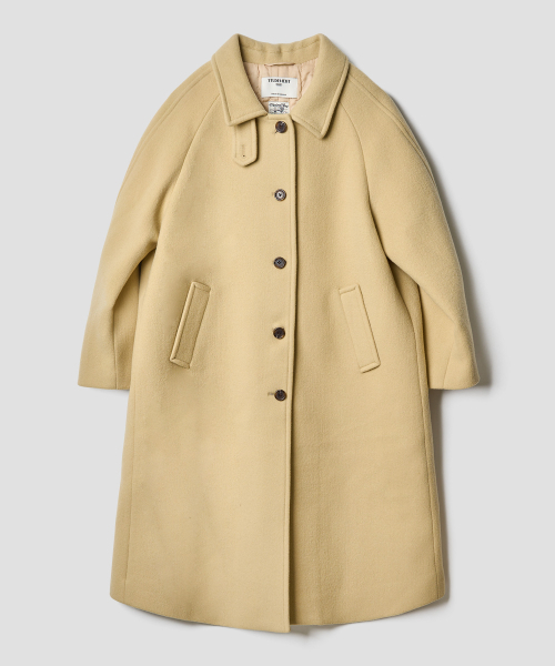 BALMACAAN WOOL COAT BUTTER（チェスターコート）｜TTUDEMENT