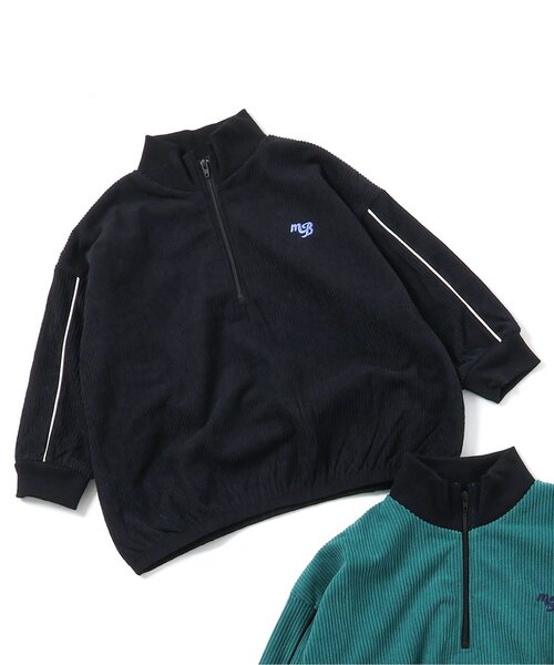 セットアップ可】あったかハーフジップトレーナー_ジュニア対応