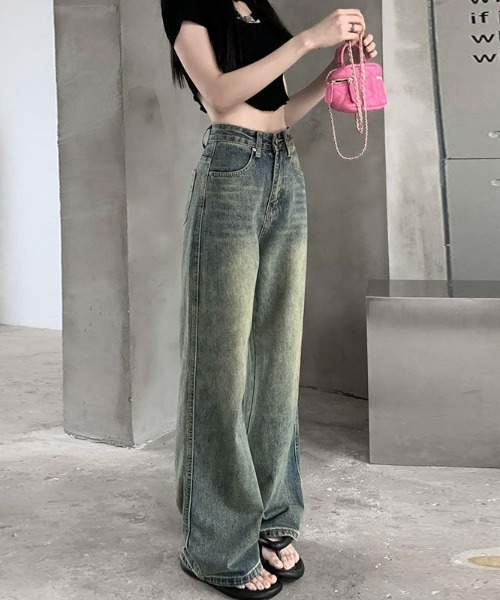 REBALANCE(リバランス)の「レトロハイウェストストレートデニム(デニムパンツ・レディース・A・MEDIUM/LARGE/X-LARGE)」の2枚目の写真