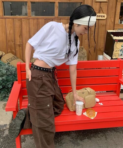 ROCKCAKE(ロックケーキ)の「Open Pocket Cargo Pants - Brown(その他パンツ・レディース・その他・SMALL/MEDIUM)」の8枚目の写真