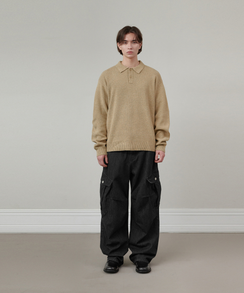 GLW(ジーエルダブリュ)の「オーバーサイズボカシカラーニットベージュ(ニット/セーター・レディース・その他・SMALL/MEDIUM/LARGE)」の3枚目の写真