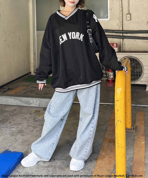 BACK TO THE FIELD(バック トゥー ザ フィールド)の「【MLB】刺しゅうロゴナイロンプルオーバー(その他トップス・レディース・ブルー/ブラック/ネイビー・FREE)」の7枚目の写真
