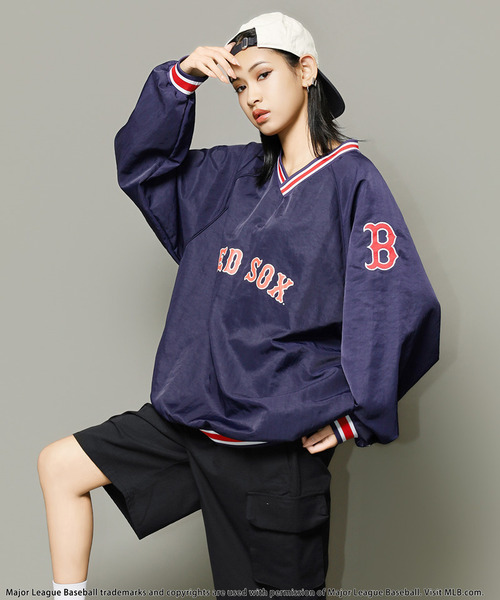 BACK TO THE FIELD(バック トゥー ザ フィールド)の「【MLB】刺しゅうロゴナイロンプルオーバー(その他トップス・レディース・ブルー/ブラック/ネイビー・FREE)」の12枚目の写真